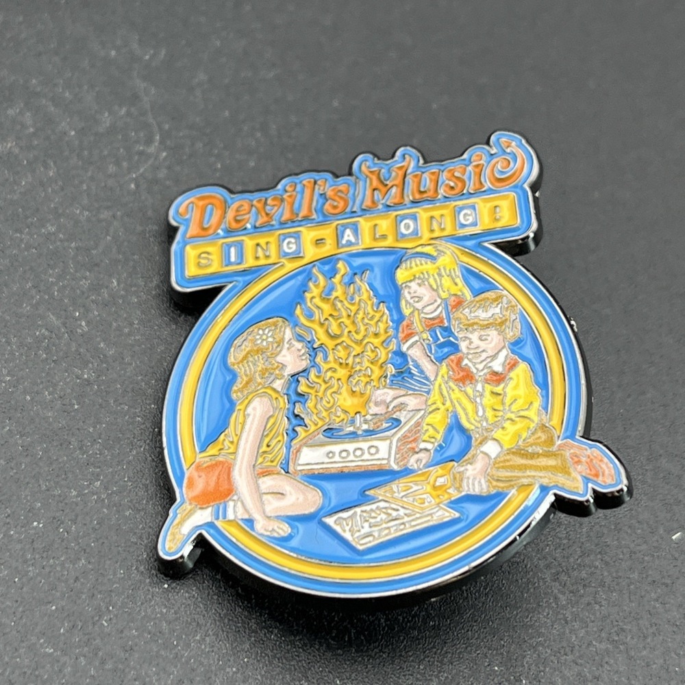 Devil's Music Sing-Along Funny‎ Parody Lapel Hat Pin